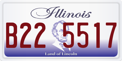 IL license plate B225517