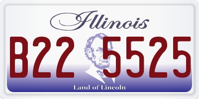 IL license plate B225525