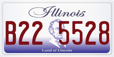 IL license plate B225528