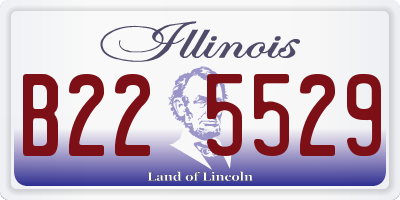 IL license plate B225529