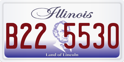 IL license plate B225530