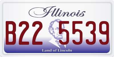 IL license plate B225539