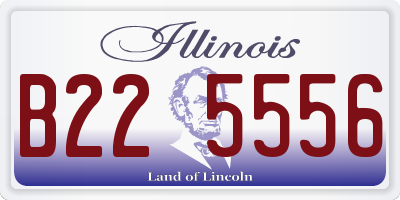 IL license plate B225556