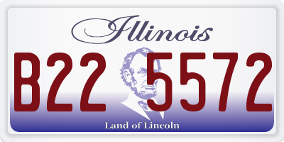 IL license plate B225572