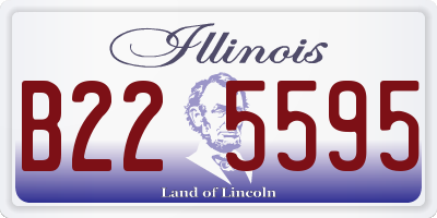 IL license plate B225595