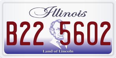 IL license plate B225602
