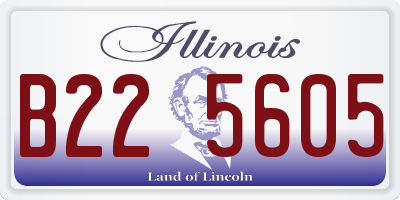 IL license plate B225605