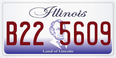 IL license plate B225609