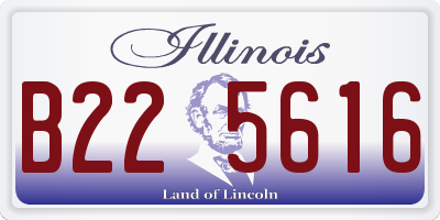 IL license plate B225616