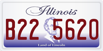 IL license plate B225620