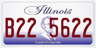 IL license plate B225622