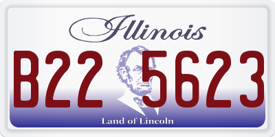 IL license plate B225623