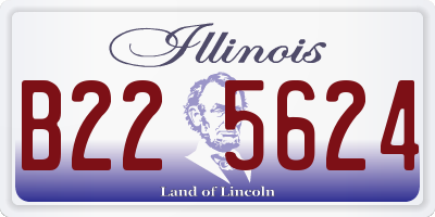 IL license plate B225624