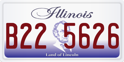 IL license plate B225626