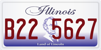 IL license plate B225627