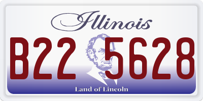IL license plate B225628