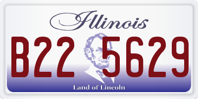 IL license plate B225629
