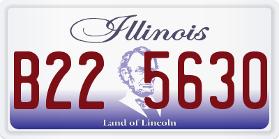 IL license plate B225630
