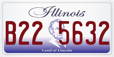 IL license plate B225632