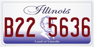IL license plate B225636