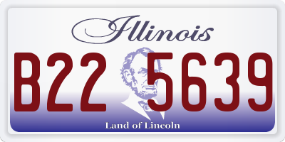 IL license plate B225639