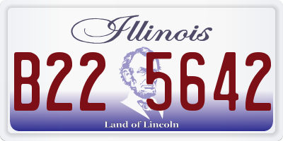 IL license plate B225642