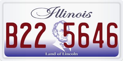 IL license plate B225646