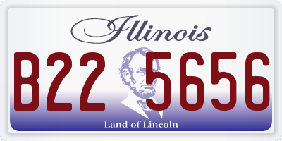 IL license plate B225656