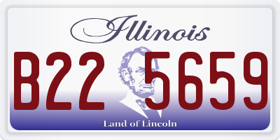 IL license plate B225659
