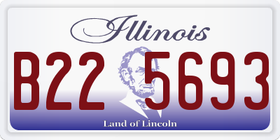 IL license plate B225693
