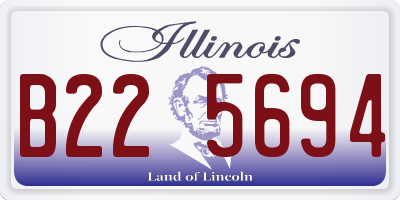 IL license plate B225694