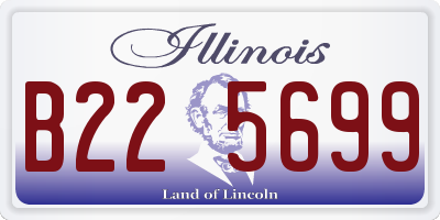 IL license plate B225699