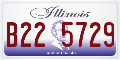 IL license plate B225729