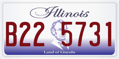 IL license plate B225731