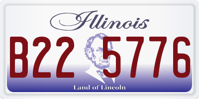 IL license plate B225776