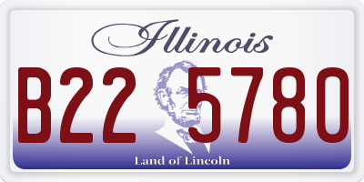 IL license plate B225780