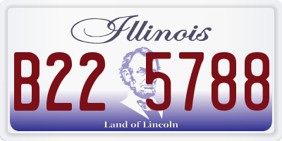 IL license plate B225788