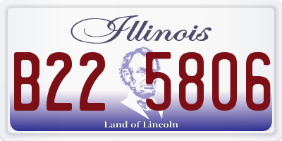 IL license plate B225806
