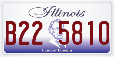 IL license plate B225810