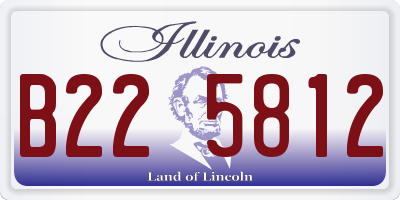 IL license plate B225812