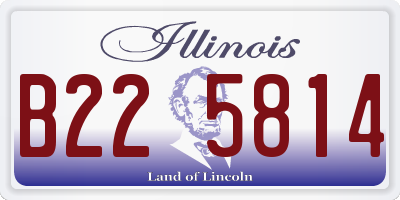 IL license plate B225814