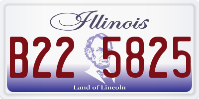 IL license plate B225825
