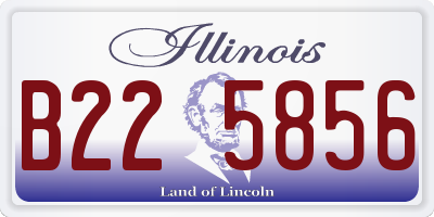 IL license plate B225856