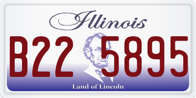 IL license plate B225895