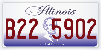 IL license plate B225902