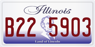 IL license plate B225903