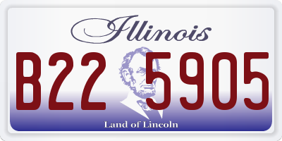 IL license plate B225905