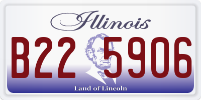 IL license plate B225906