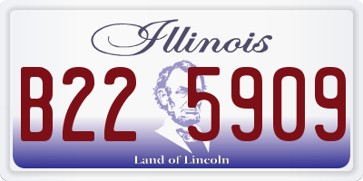 IL license plate B225909