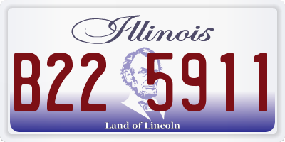IL license plate B225911